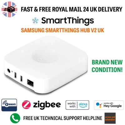 Samsung SmartThings Hub V2 Reino Unido Smart Home Hub compatible con ZigBee Z-Wave nuevo - Imagen 1 de 4