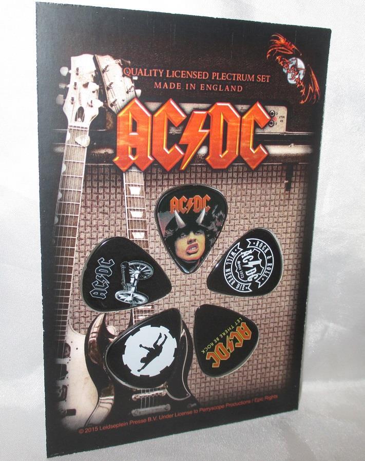AC/DC Guitar Pick Set Rock New | eBay