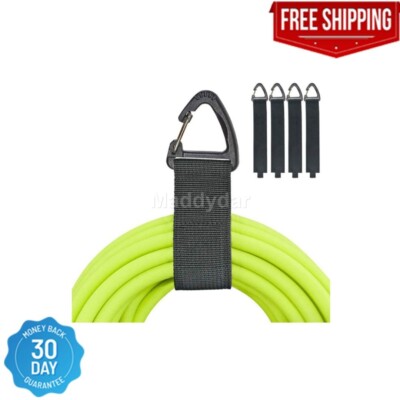 4 Pack Heavy Duty Cord Storage Straps – Extension Cord Organizer With Grommet For Garage Wall Organization & Home Storage
