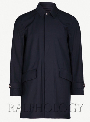 Ralph Lauren Purple Label Mens Navy Water Resistant Sydney Twill Anorak Jacket