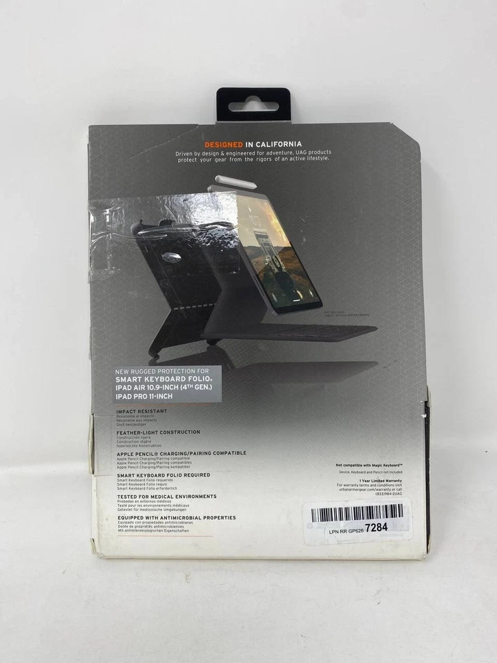 Urban Armor Gear Plyo 11" Folio Black iPad Pro 11" 1, 2,3,4th Gens And iPad AIR - Image 2 of 3