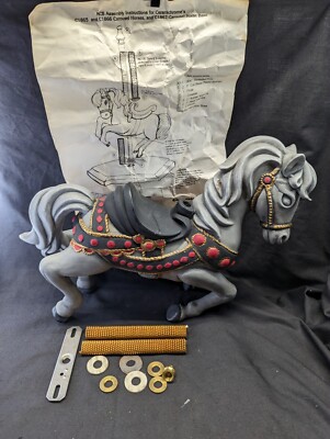 Vtg 1988 Ceramichrome Inc Ceramic C-186 Carousel Horse finished kit painted