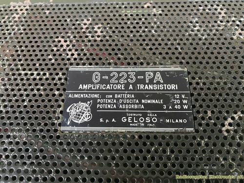 GELOSO G-223-PA Amplificador Para Transistor - Picture 3 of 3