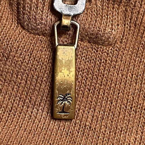Tommy Bahama Mens Sweater Burnt Orange Measures Size XL Pullover 1/4 Zip - Picture 5 of 6