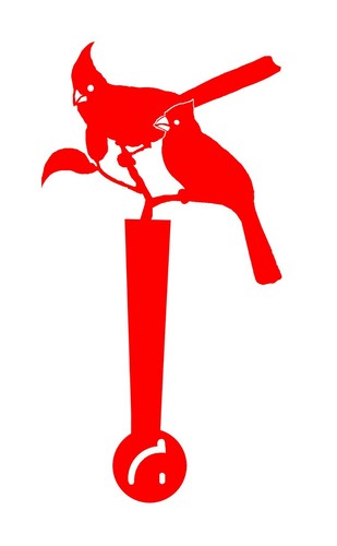 SC Metal Art Mail Box Flag Cardinals - Picture 2 of 4