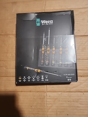 Wera Tools Na Inc. 5030170001 Esd Series,1578 A/6 Esd Micro Screwdriver Set Esd