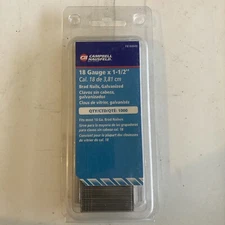 Campbell Hausfeld 1.5 inch,18 Gauge Brad Nailer Gun Nails,1000 Pack, FB180040