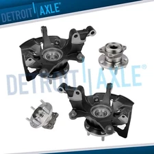 AWD Front Steering Knuckles Hub Rear Wheel Hub Bearings for 2007-2015 Mazda CX-9