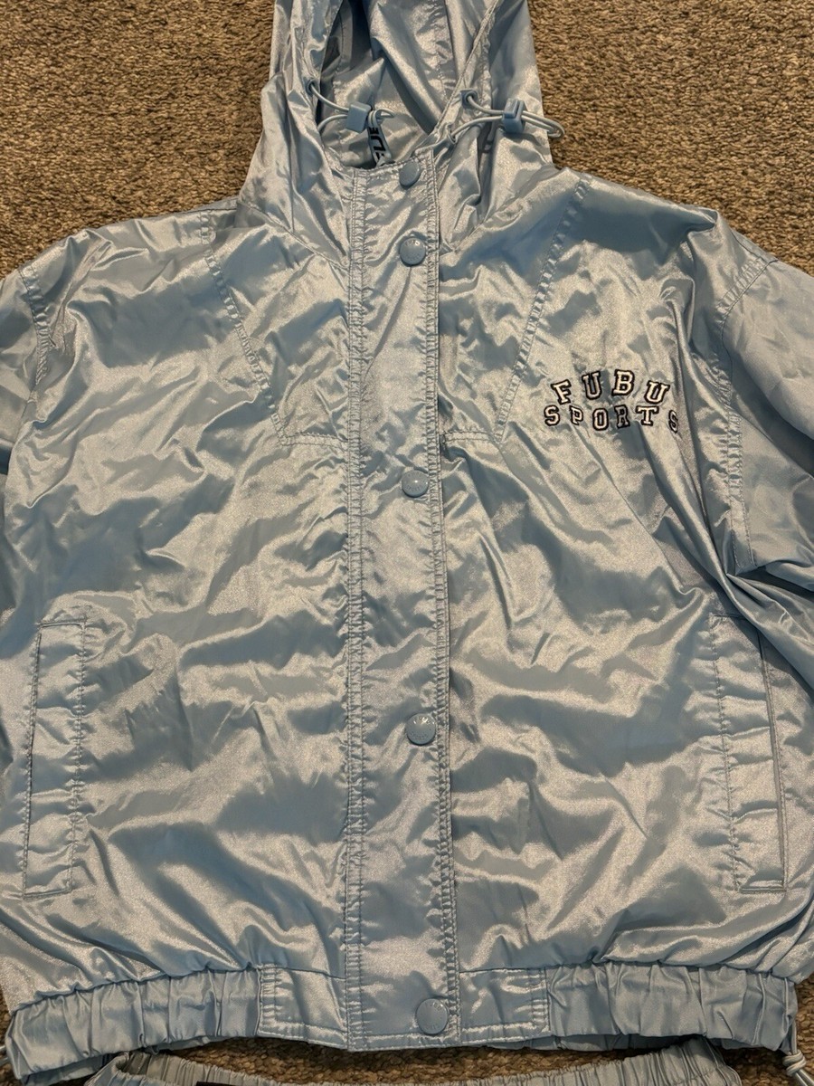 FUBU Tracksuit, Vintage 1990 Baby Blue Jacket and Pants Set FUBU Tracksuit, Vintage 1990 Baby Blue Jacket and Pants Set