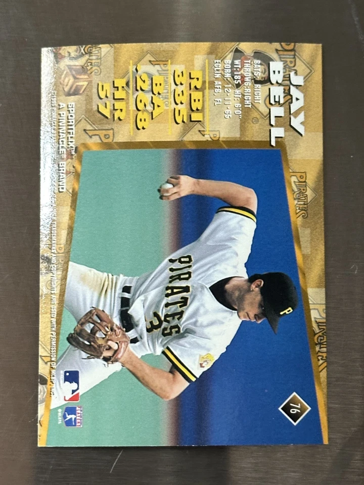 1995 Sportflix UC3 - Jay Bell #76 - Image 2 of 2