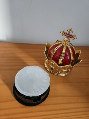 SS19 Supreme Crown Air Freshener Red Gold Plastic Accessory Car