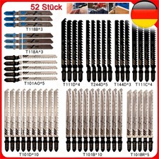 52x Stichs&auml;gebl&auml;tter T-Schaft,F&uuml;r Bosch Profi Stichs&auml;geblatt Holz Metall PVC Set