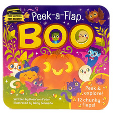Boo Halloween Lift-A-Flap Board Book Ages 0-4                