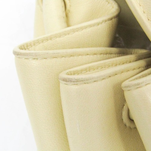 Borsa a tracolla Bottega Veneta BEAK in pelle panna donna usata autentica - Foto 10 di 10