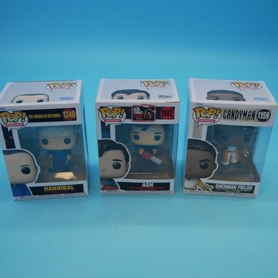 Funko Pop Movies : The Evil Dead 40th Anniversary, Ash/ Candyman, Sherman Fields