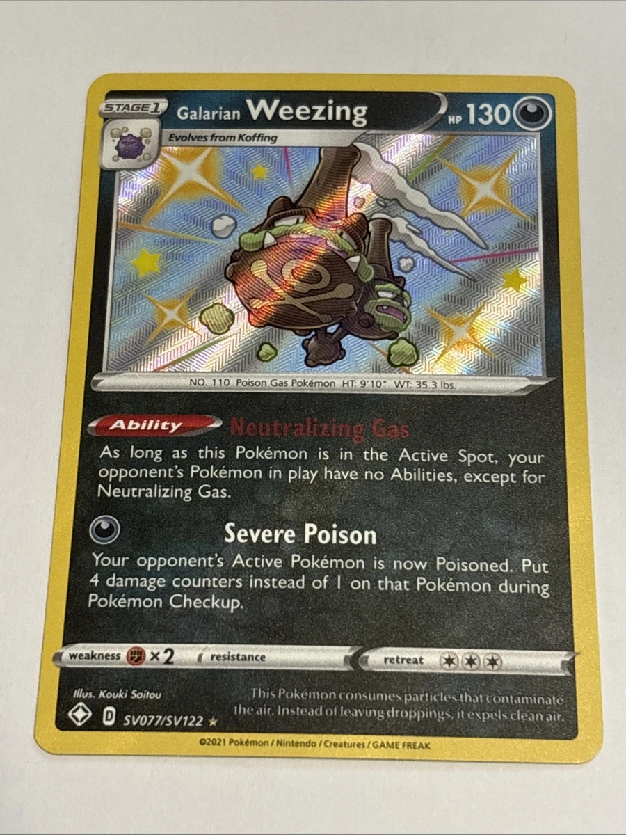 galarian weezing pokemon card value Galarian Weezing Pokémon TCG Cards for sale
