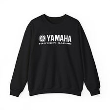New Yamaha Factory Racing Inspired Logo Sweatshirt Motocross Unisex S-5XL