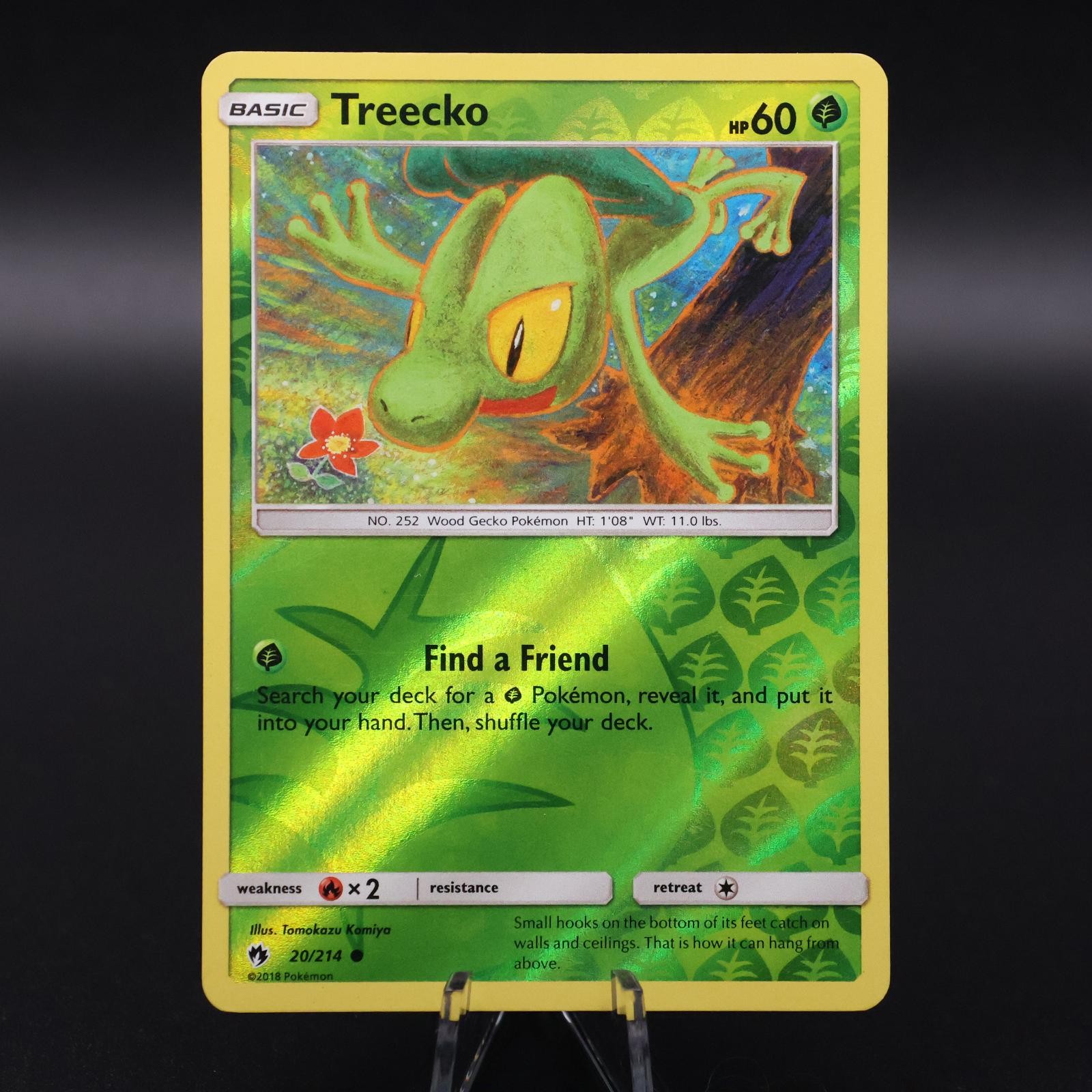 Pokemon TCG | Treecko 20/214 | Lost Thunder | Reverse Holo | LP