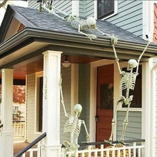 Halloween Human Skeleton Oversized Poseable Size Life Decoration Party Prop 40