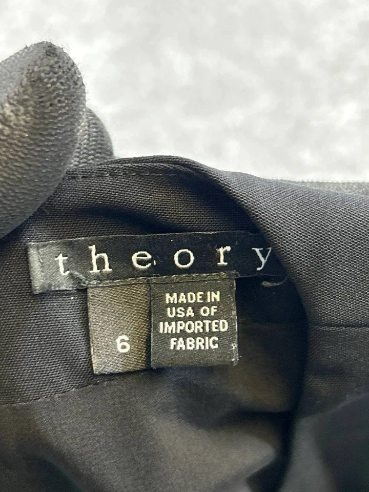 Theory Dress Womens 6 Black Wool Blouson - Image 3 of 4