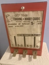 Vintage Late 1950’s Hey Kids Sports Baseball Card Cards 5 Cent Vending Machine