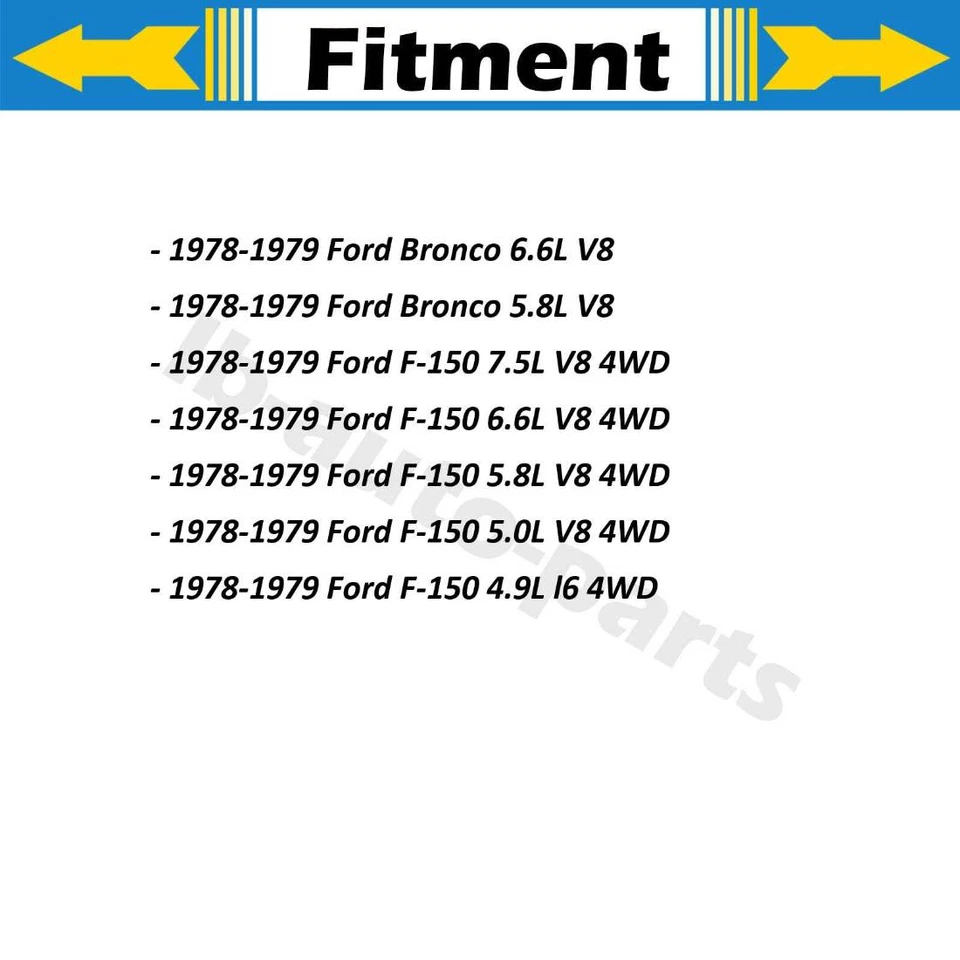 Linha de mangueira de freio Raybestos dianteira 2x para 1978-1979 Ford Bronco 6.6L - Imagem 2 de 4
