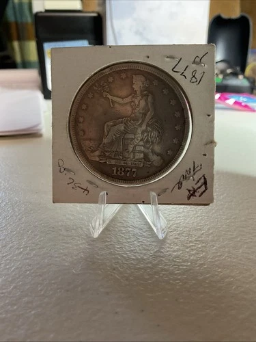 1877 US Trade Dollar In XF Condition