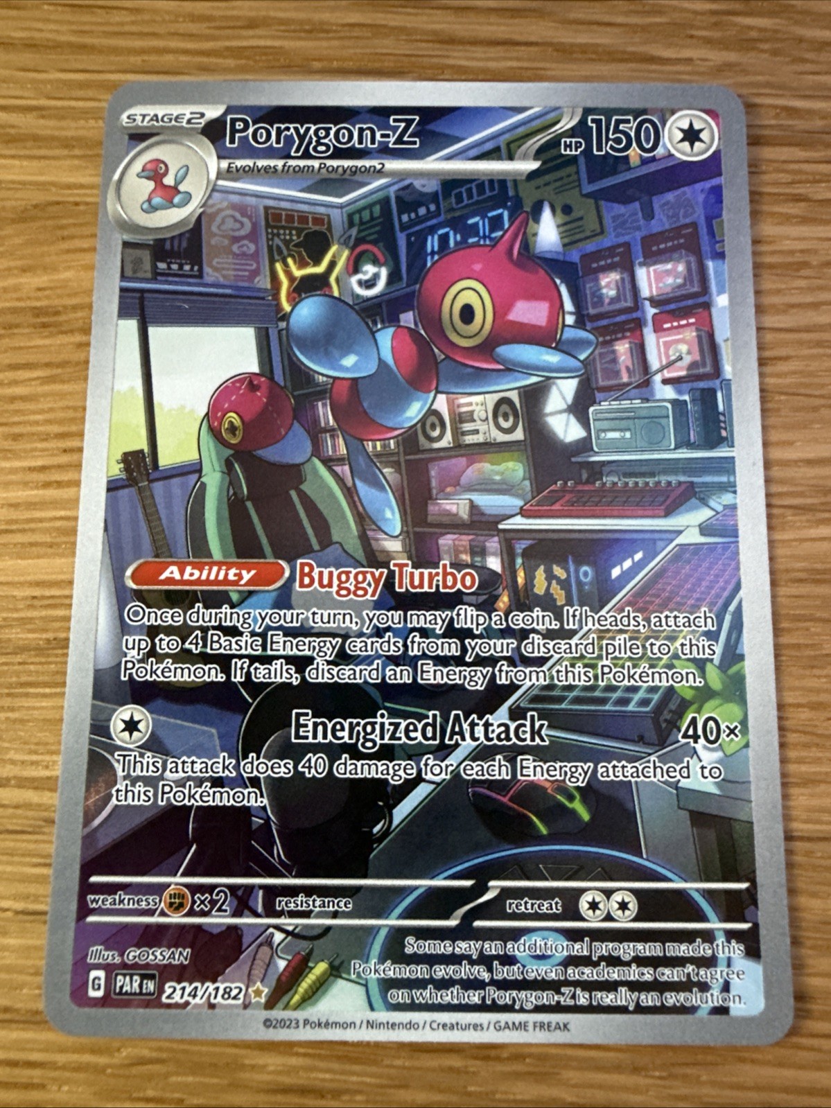 Pokémon TCG Porygon-Z 214/182 Illustration Rare Paradox Rift