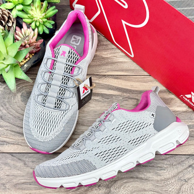 NIB Rieker R-Evolution Shelby 03 Sneakers Trainer 8 39 Gray Pink