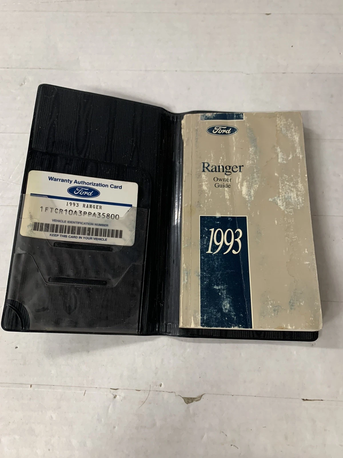 1993 Ford Ranger Owner Guide User Manual Operator Instruction Book Pickup Truck