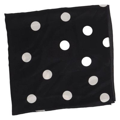 Falconeri, Halstuch, Seide, Schwarz/Weiß, Gepunktet, 60 cm, 60 #bGu