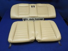 1999-2004 Ford Mustang Coupe Parchment Rear Seat Upper Lower Seats R06