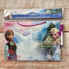Disney Frozen Elsa Anna Hanging Dry Erase Board With Marker - New