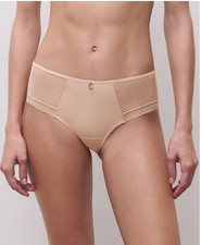 Chantelle LARGE Romance Hipster Lace Panty NWOT 19XB0 Nude Blush