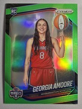 2025 Panini Prizm #140 Georgia Amoore RC Lime Green Prizm /225 Rookie Mystics