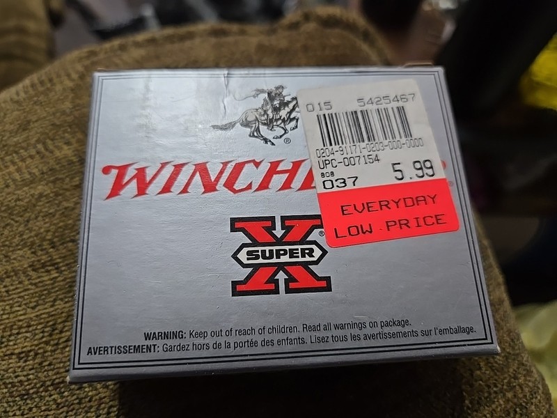 Winchester Super-X 20ga 2 3/4"  3Buck Buckshot Empty Ammo Box