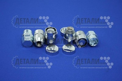 VAZ Wheel nut M12x1.25 2121 Niva swivel ring Walline secret 4 sets 2121-3101040