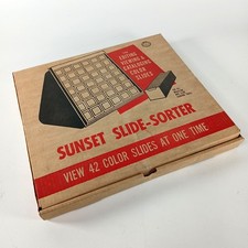 Vintage SLIDE SORTER Model 450 Sunset Illuminated Side Sorter in Original Box