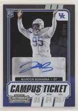 2021 Contenders Draft Picks College Campus Ticket 68/99 Quinton Bohanna Auto 2p7