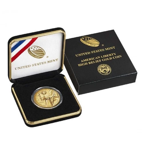 2015-W $100 Gold American Liberty High Relief Box, OGP & COA