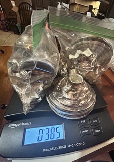 Sterling Silver Scrap 380 Grams Refine Melt Or Projects Over 13 Ounces