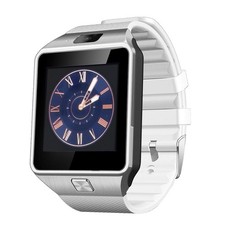 reloj inteligente con Bluetooth con Pantalla de 1.56 Modelo: DZ09 blanco 
