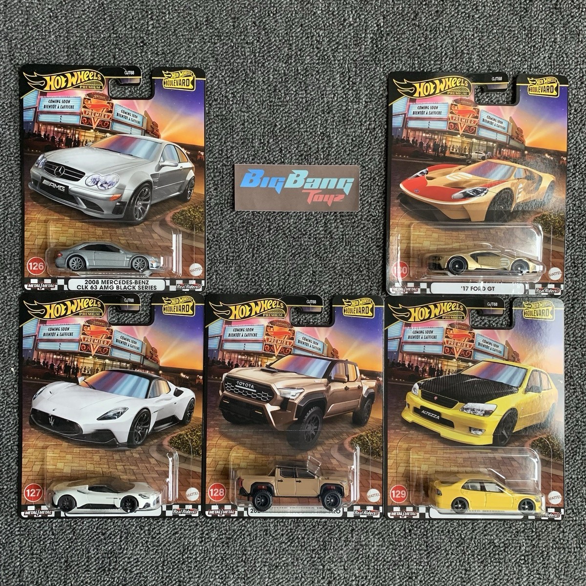 Hot Wheels PREMIUM BOULEVARD５台セット（新品、未開封 Hot Wheels Premium Boulevard Mix - Complete Set of 5