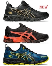 ASICS GEL QUANTUM 180 VII TRAIL RUNNING SHOES MEN BLACK RED SHOES SHOES