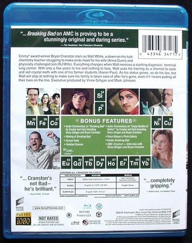 Breaking Bad - Complete Series and Bonus Features on 16 Blu-ray Discs - Like New - Imagen 3 de 13