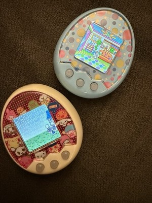 Tamagotchi m!x Sanrio Characters Yellow + Melody Blue Bundle Tested Working JP