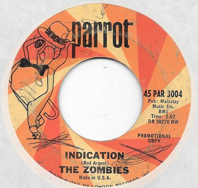 #ad #ad THE ZOMBIES Indication on Parrot garage PROMO 45 HEAR $10.00