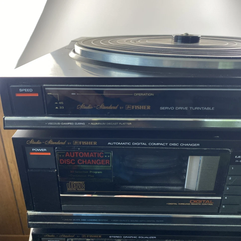 Vintage Fisher Studio Standard Stereo System W/2 Speakers See description 1987 - Image 3 of 4