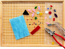 17"X12" Stained Glass Cutting Mat, Double-Layer Detachable Design, Great for Sco