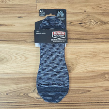 Darn Tough Vermont Mens Solid No Show Lightweight Lifestyle Sock, LARGE 10-12